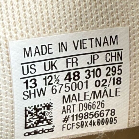 Adidas NMD R1 Chalk White Semi Solar Yellow sneaker shoes men’s size 13 - Picture 7 of 8